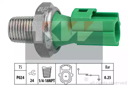 500 146 KW Датчик тиску масла (аналог EPS 1.800.146/Facet 7.0146 )1